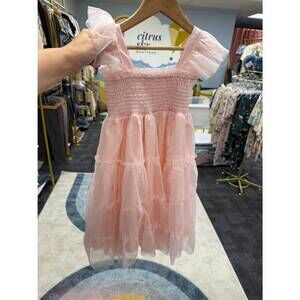 NEW INDIE BLUE girl's pia dress in pink